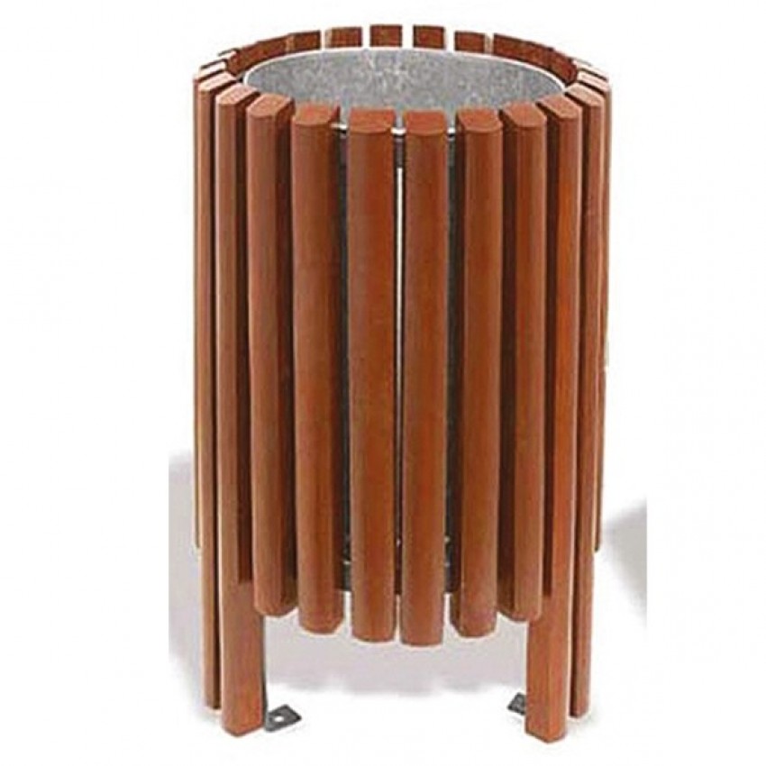 AHŞAP HİLTON MODELİ ÇÖP KOVASI