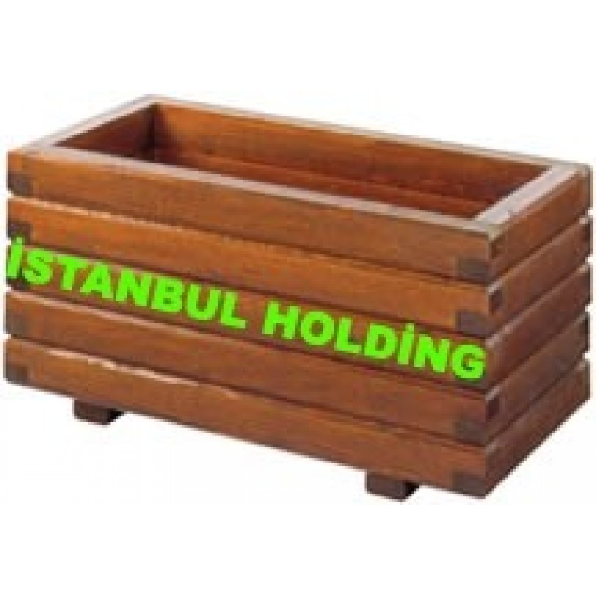 DİKDÖRTGEN MODELİ AHŞAP ÇİÇEKLİK 3